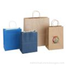 Customized twisted rope handle paper bag